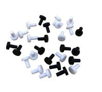 Joint torique rondelle d'étanchéité bouchon en caoutchouc de Silicone bouchons mâles, 1/8 "5/16" 3/8 ", bouchon scellé par trou type T bouchon joint torique, caoutchouc(White Color,8mm(0.32 inch))