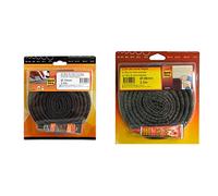 Joint Tressé pour Insert et Poêle Longueur 2,5m, Ø 10mm - Excellente Étanchéité à l'Air - Résistance 500°C & Joint Tressé pour Insert et Poêle Longueur 2,5m, Ø 8mm - Excellente Étanchéité à l'Air