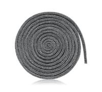 Joint Tressé pour Insert et Poêle Longueur 2mx6mm Joint d'Étanchéité en Fibre de Verre Corde de Joint de Cheminée pour Cheminées Porte de Poêle à Bois (Gris)