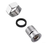 Joint Valve Mélangeuse Acier Inoxydable Étanche(1pc) | Acier inoxydable durable, filetage 3/4 int et 1/2 ext, idéal eau chaude, installation facile