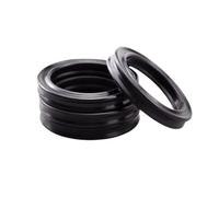 Joint X NBR noir quatre lèvres hydraulique | CS6.99mm DI34.3-658.88mm tige piston joint kit(47x6.99(5pcs))