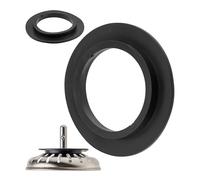 Joints de rechange pour panier à tamis, 2 pcs, en Noir, en caoutchouc, anneau d'étanchéité pour panier à tamis d'évier avec Ø 52,5 mm extérieur, Ø 32,8 mm intérieur, 5 mm d'épaisseur