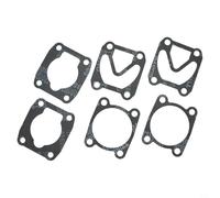 Joints de valve et rondelles noirs pour compresseur d'air, kit de réparation de base de culasse avec espacement des trous de 48 x 62 mm, comprend 2 ensembles de 6 bagues d'étanchéité pour pompe
