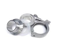 Joints d'embouts de jeu trois pinces sanitaires SUS304 | Scénario d'utilisation de 12,7 à 108 mm : produits laitiers, aliments et boissons, bricolage,(51mmx64)