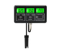 JOJIDE 7 en 1 numérique Multifonction humidité température ORP TDS EC CF ph-mètre qualité de l'eau testeur de pureté Dispositif Moniteur for Aquarium Piscine(Plug-01)