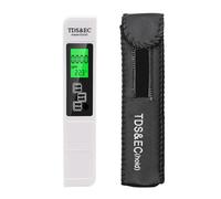 JOJIDE Testeur numérique EC TDS 3 en 1, Stylo de température, pureté de l'eau, Filtre hydroponique PPM for Moniteur d'eau de Piscine d'aquarium(Blanc)