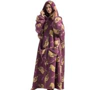 JOJJJOJ Couverture à capuche surdimensionnée avec poche géante - Sweatshirt - Couverture pour femmes et hommes - Taille unique - Paresseux