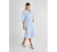 Jojo Maman Bébé Peignoir Jojo Maman Bébé Rayure brodé maternité 100% coton Bleu S (EU 36-38)