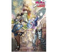 JoJo’s Bizarre Adventure Joseph et Ceasar Unisexe Poster multicolore