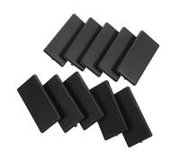 jojofuny 10 Pièces Cache de Profilé en Aluminium 30x60mm Noir en Plastique Bords Chanfreinés Lisses, Protège L'équipement et Résiste la Déformation pour Atelier et Usine