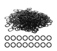 jojofuny 1000 Pièces Rondelle Ondulée en Acier au Manganèse Noir 6mm Diamètre Intérieur 9mm Extérieur Épaisseur 0,2mm pour Vis et Boulons Fixation Élastique Réparation Machines de
