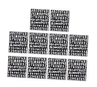 jojofuny 10feuilles Lettres et Chiffres Autocollants Alphabet Adhesif Stickers Numeriques Decoration Intérieur Bureau Salon Garçon Fille Lecture Coin Facile Retirer Pose Trace Fantaisie Uti