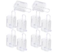 jojofuny 10pièces Mini Valise Boîte à Friandises Plastique Résistante avec Compartiments Coffret Cadeau Portable pour Dragées Mariage Fête Anniversaire et Bijoux