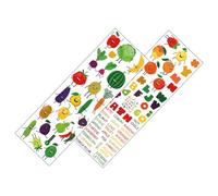 jojofuny 1ensemble Stickers Muraux Alphabet Fruits Et Légumes Pour Décoration De Salle De Jeux Apprentissage Amusant Et Éducatif Décoration Murale Chambre