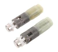 jojofuny 2 charnières de siège de toilette à fermeture amortie - Amortisseur de couvercle à fermeture douce - Insert d'amortisseur universel en plastique de 80 mm avec piston de charnière