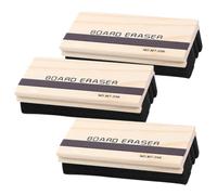 jojofuny 3 Pièces Effaceur Magnétique en Bois pour Tableau Noir et Blanc, Léger Feutre Doux, pour Maison et Salle de Classe sans Abîmer la Surface Plusieurs styles