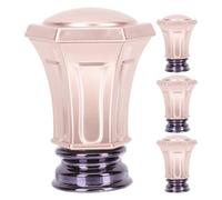 jojofuny 4 Pièces Embouts Décoratifs pour Tringles à Rideaux Vintage, Rose | Alliage D'aluminium, Usage Polyvalent, Finition Élégante, pour Intérieurs Contemporains et Rails de Fenêtre