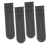 jojofuny 4 Pièces Manchon de Guidage de Tronçonneuse Carter de Chaîne de Tronçonneuse en PE Noir Protection Rapide pour Chaîne Usage Extérieur et Bûcheronnage