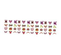 jojofuny 4pièces Sticker Mural Lumineux Halloween Décor Créatif à Thème Monstre Pour Maison Autocollant Adhésif Pratique Et Étanche
