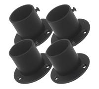 jojofuny 4pièces Support Acier Inoxydable pour Tringle à Rideau Barre de Placard Bride de Fixation Murale Multifonctionnelle pour Penderie Résistant et Compatible Tringle