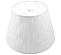 jojofuny Abat-jour de style simple en lin blanc, remplacement pour lampe de table et lampadaire, décoration pour chambre et salon