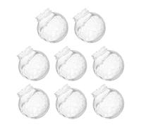 jojofuny Abat-jour globe en verre effet fleur de glace, lot de 8, diamètre 6 cm, résistant aux intempéries, adapté pour éclairage de parc et appliques murales extérieures