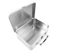jojofuny Boîte à Lunch Rétro en Fer Blanc avec Couvercle à Verrou, | Format Valise, Rangement Polyvalent pour Noix et Sandwichs, pour Pique-niques et Camping