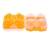 jojofuny Boîte à Œufs Légère et Antichoc 4 Compartiments Réutilisable Plastique pour Rangement Œufs de Poule pour Pique-niques et Voyage