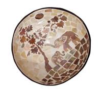 jojofuny Bol en Coquille de Noix Créatif en Bois Naturel Bol à Clés Design Unique pour Maison ou Hôtel Rangement Pratique et Décoratif