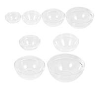 jojofuny Bols en Acrylique Transparent Lot de 8 Plastique Blanc pour Salon de à Domicile pour Essentielle