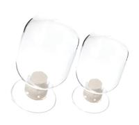 jojofuny Bouteilles en Verre Couvercles pour Décoration de Restaurant ou Usage Professionnel Lot de 2 Pot à Allumettes Stable et Design Délicat, Capacité 250ml et 125ml