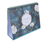 jojofuny Calendrier de bureau avec organiseur, calendrier de bureau horizontal, agenda de bureau, juillet 2026 - juin 2027, 12 mois, papier, reliure double fil, base chevalet, pour suivi