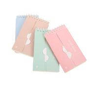jojofuny Cartes de vocabulaire 4 pièces papier pour mémos quotidiens cahiers légers portables adaptés aux étudiants et projets scolaires Couleur Aléatoire