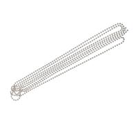 jojofuny Chaînette Métallique Facile à Utiliser pour Store Enrouleur avec Boucle en Métal Chaîne à Billes Argentée 1 Set Accessoire Fonctionnel pour Rideaux
