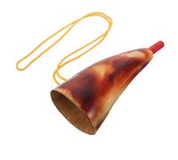 jojofuny Corne de Guerre Viking Instrument à Vent Polyvalent en Corne de Bœuf Naturelle, Décoration Unique et Sculptée Couleur Aléatoire pour Festivals et Cérémonies