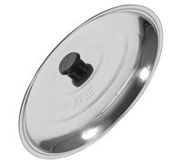 jojofuny Couvercle de Poêle Multifonction en Acier Inoxydable 40 CM Couvercle Métallique Rond pour Wok Casserole et Marmite Accessoire la Cuisine Solide et Portable