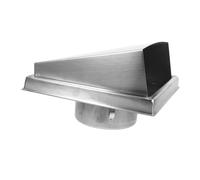 jojofuny Couvercle De Ventilation Acier Inoxydable Carrée Étanche Pour Extracteur Air Capuchon Extérieur Pour Système De Ventilation De Maison Et Bureau Protection La Pluie Et Débris