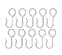 jojofuny Crochets Métalliques de Fixation de J 23 MM Lot de 10 pour Housses de Siège Auto Accessoires Intérieurs Voiture pour Appuie-Tête et Organisateur de Rangement
