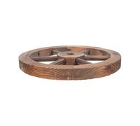 jojofuny Décoration Murale Roue En Bois Vintage Pour Salon Et Jardin Diamètre 25 Cm Bois Naturel Décor Rustique Mural Chariot Suspendu Campagne