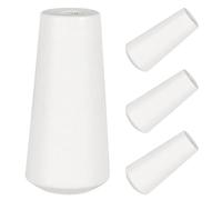 jojofuny Enrouleur de Cordon pour Store en Bois Beige Clair, Accessoire de Rideau en Bambou, Lot de 4 Pendules en Bois pour Stores à Rouleau