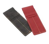 jojofuny Étui pour Stylo en Cuir 2 Pièces, Pochette Protectrice Simple pour Stylo Plume, Protège la Poussière, Facile à Insérer et Retirer