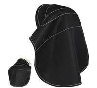 jojofuny Extension de Casquette de Soudage Assemblage Instantané en Tissu Léger Noire Accessoire de Protection pour Atelier pour Casque de Soudeur Professionnel