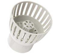 jojofuny Filtre pour Bassin à Poissons en Pvc Beige, Panier de Skimmer Facile à Installer, Accessoire Multifonctionnel pour Collecte de Débris et Impuretés Étang