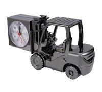 jojofuny Horloge de Table Réveil Décoratif Forme Chariot Élévateur et Ornement Créatif en Plastique Or Style Élégant et Fonction Rappel Horaire pour Chambre ou Salon
