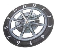 jojofuny Horloge Murale Automobile Créative de Roue de Voiture