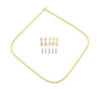 jojofuny Kit de Rambarde et Protection Sécurité en Alliage D'aluminium Or Résistance à la Corrosion Balustre de Gourde pour Armoire à Vin Européenne pour Espaces de Stockage