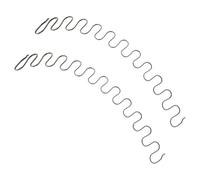 jojofuny Kit de Remplacement de 2 Ressorts Métalliques Noirs Serpentine Suspendre de Siège de Canapé, Restauration du Confort en Réparation de Meubles