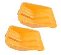 jojofuny Lame de Pelle Multifonction en Plastique 2pcs pour Nettoyage Maison et Allée Voiture, Facile à Manier, pour Grain et Charbon