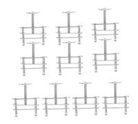 jojofuny Lot de 10 Pinces de Serrage pour Tubes en Métal Argenté Contrôle de Débit Réglable, Faciles à Transporter, pour L'enseignement Chimique et Biologique