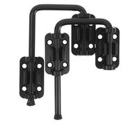 jojofuny Lot de 2 verrous de porte coulissante noir mat en CRS, pêne dormant multi-angle pour baie vitrée, serrure sécuritaire intérieure, design moderne, adaptée aux enfants
